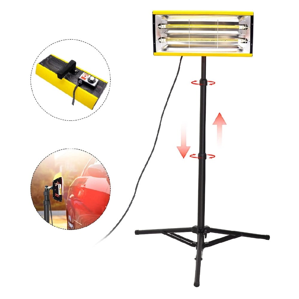 2000W INFRARED CURING LAMP WITH TIMER AND STAND
