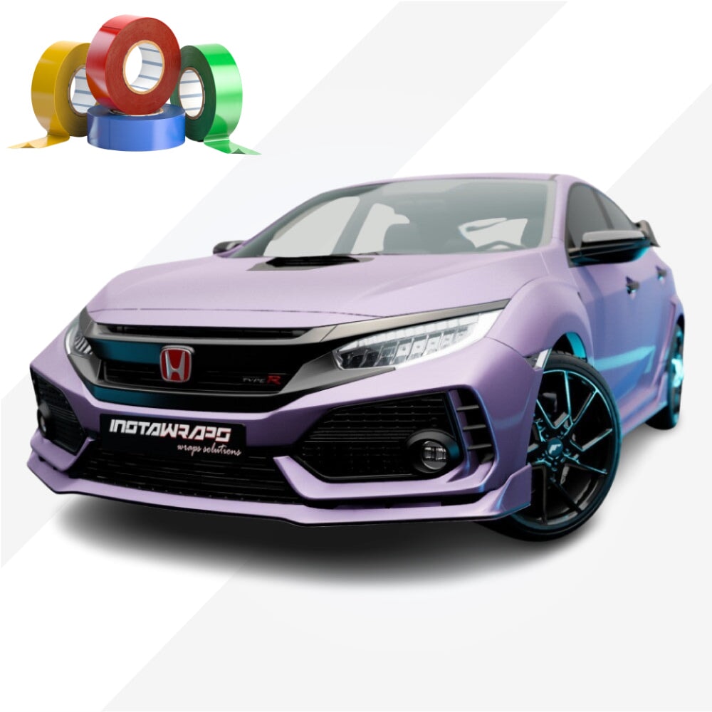 CHROME DELETE / CUSTOM VINYL WRAP TAPE STRIPES | AVERY DENNISON | MATTE PURPLE METALLIC | 565-M