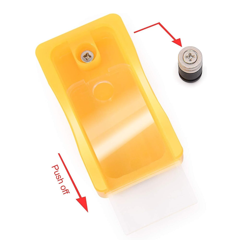 SNAP-OFF BLADE DISPOSAL CONTAINER WITH MAGNET & HANGING CLIP