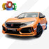 CHROME DELETE / CUSTOM VINYL WRAP TAPE STRIPES | 3M | GLOSS DEEP ORANGE | G24