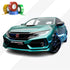 CHROME DELETE / CUSTOM VINYL WRAP TAPE STRIPES | 3M | GLOSS ATOMIC TEAL | G356