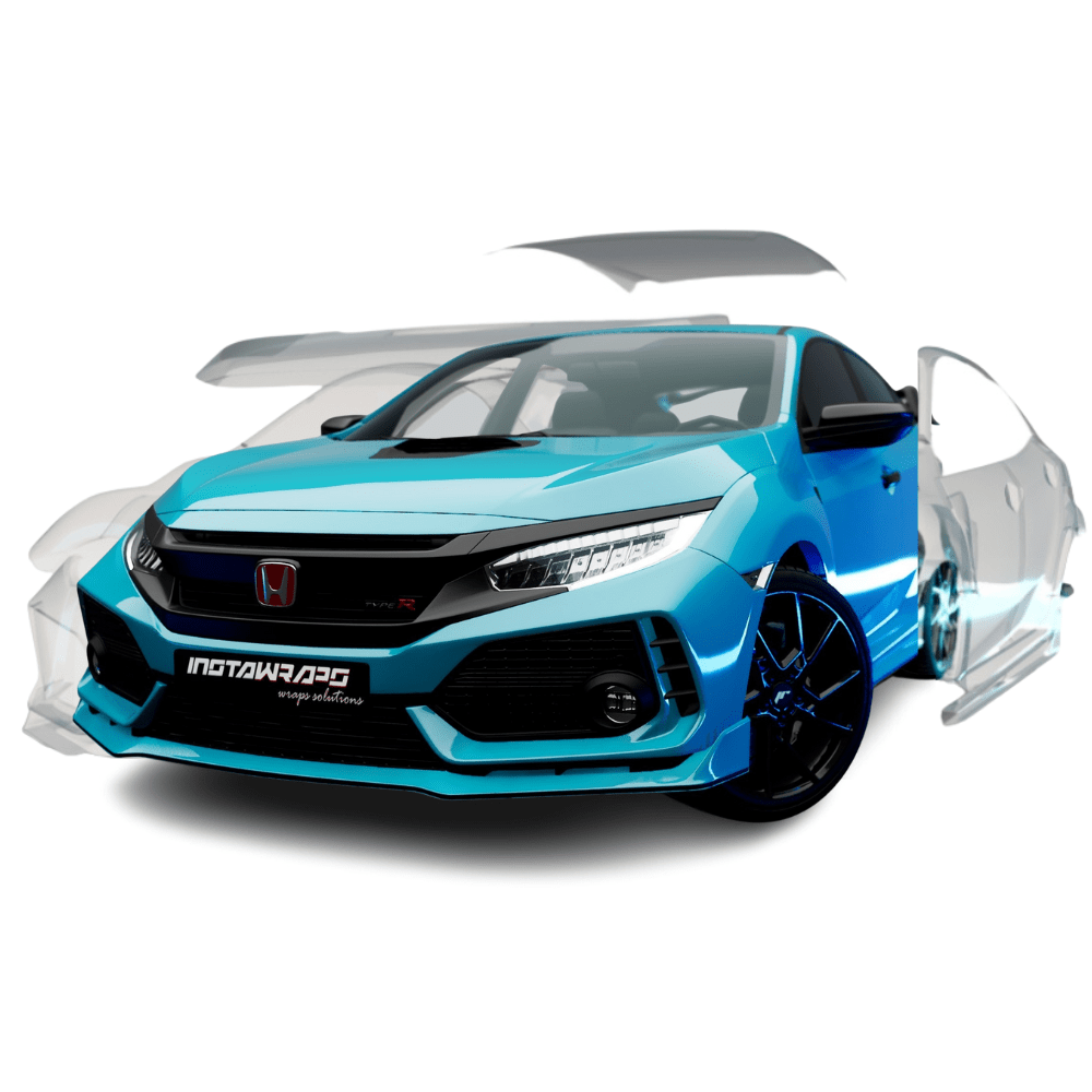 3M COLORED PPF / PWF SERIES GLOSS MIAMI BLUE PAINT PROTECTION FILM | PWF-G37