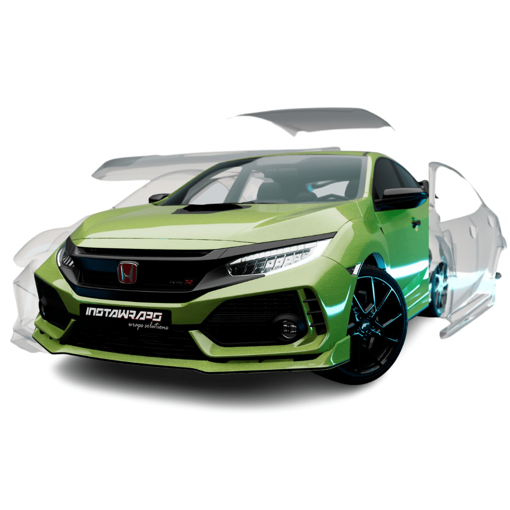 3M COLORED PPF / PWF SERIES GLOSS IRIDESCENT EMERALD GREEN PAINT PROTECTION FILM | GP246